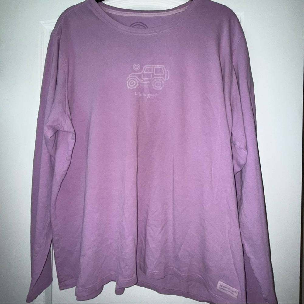 Purple Life is Good Jeep Shirt XXL